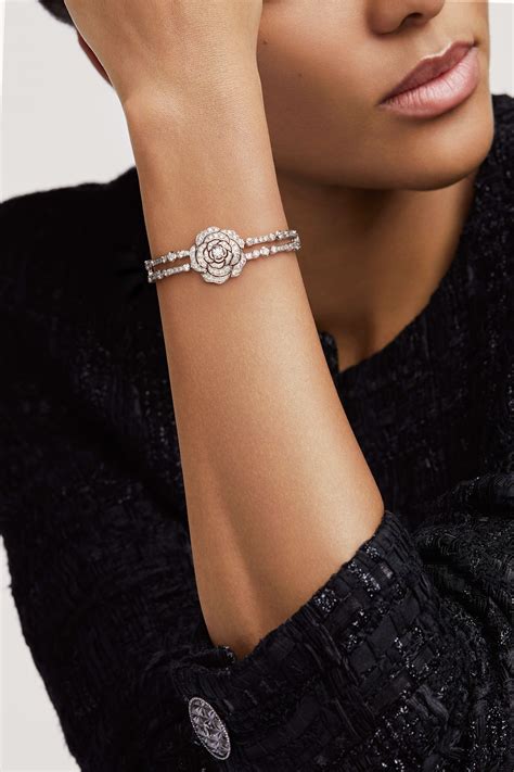 chanel white bracelet|chanel gold bracelet with diamonds.